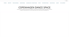 Desktop Screenshot of copenhagendancespace.dk