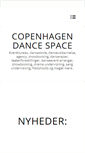 Mobile Screenshot of copenhagendancespace.dk