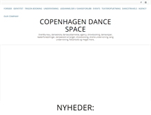 Tablet Screenshot of copenhagendancespace.dk